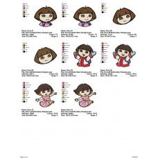 Package 4 Dora 03 Embroidery Designs